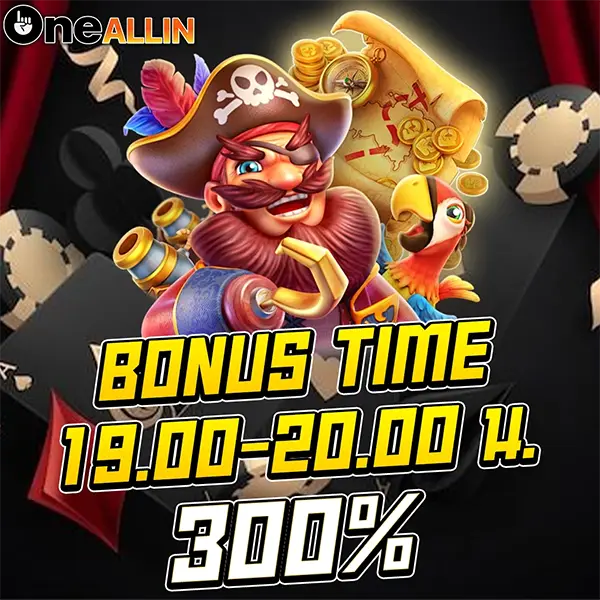 ONEALLIN โบนัสไทม์ 19.00-20.00 น. รับเพิ่ม 30% โปรสล็อตสุดคุ้ม โบนัสแตกง่ายทุกวัน